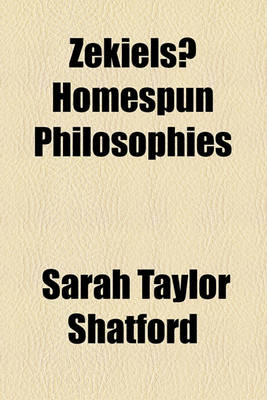 Book cover for Zekiels Homespun Philosophies