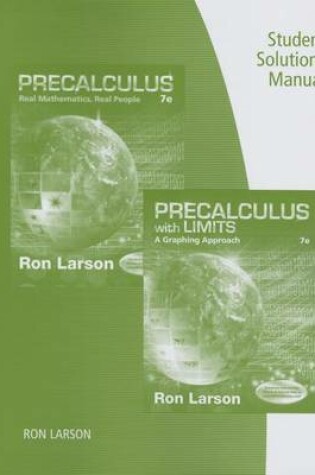 Cover of Student Solutions Manual for Larson's Precalculus: Real Mathematics,  Real People, 7th
