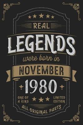 Book cover for Real Legends were born in November 1980