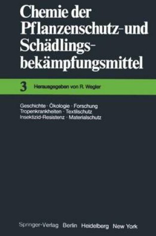 Cover of Chemie der Pflanzenschutz- und Schadlingsbekampfungsmittel