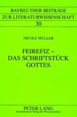 Cover of Feirefiz - Das Schriftstueck Gottes