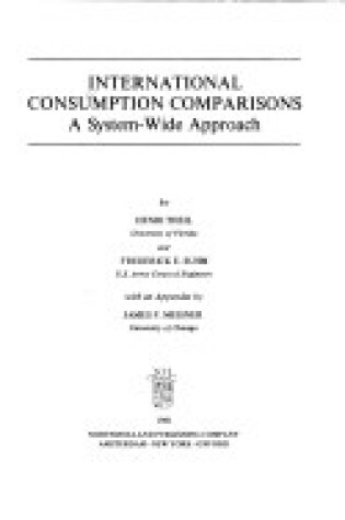 Cover of International Consumption Comparisons