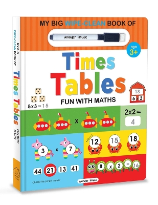 Book cover for My Big Wipe and Clean Book of Times Tables for Kids Fun with Maths