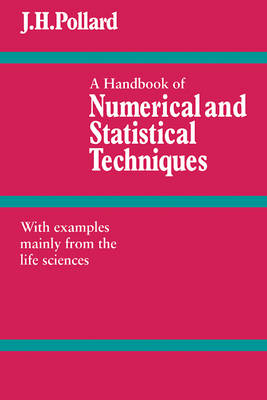 Book cover for A Handbook of Numerical and Statistical Techniques