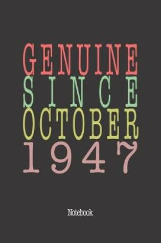 Cover of Genuine Since October 1947