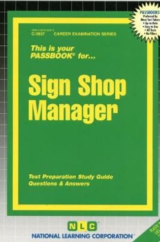 Cover of Sign Shop Manager
