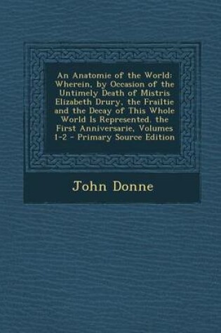 Cover of An Anatomie of the World