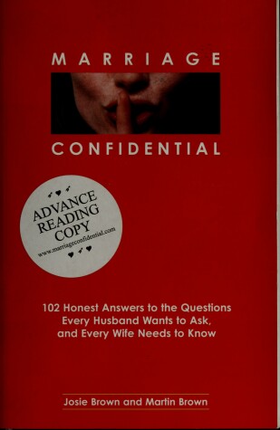 Book cover for Marriage Confidential