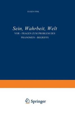 Cover of Sein, Wahrheit, Welt