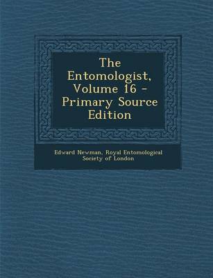 Book cover for Entomologist, Volume 16