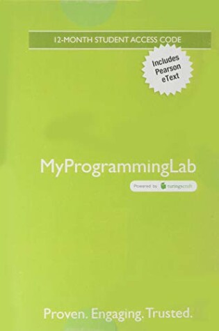 Cover of Mylab Programming with Pearson Etext -- Standalone Access Card -- For Starting Out with Visual Basic