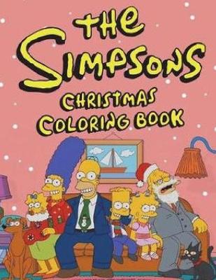 Book cover for The Simpsons Christmas Coloring Book