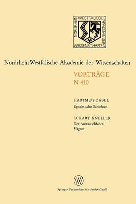 Book cover for Epitaktische Schichten: Neue Strukturen und Phasenübergänge. Der Austauschfeder-Magnet: Ein neus Materialprinzip für Permanmagnete