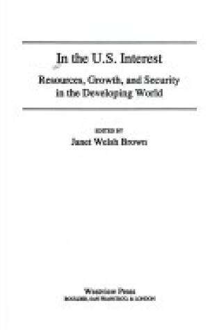 Cover of In The U.s. Interest