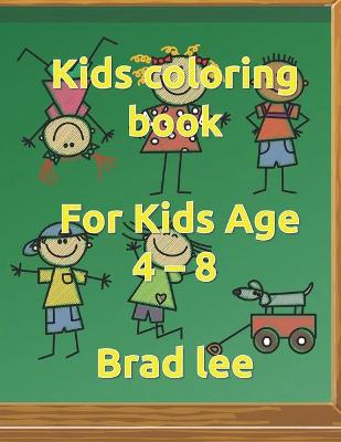 Book cover for Kids coloring book.