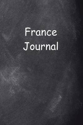 Book cover for France Journal Chalkboard Design