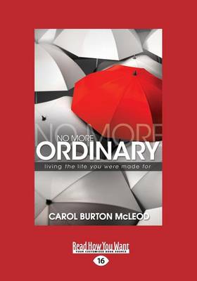 Book cover for No More Ordinary