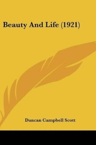 Cover of Beauty and Life (1921)