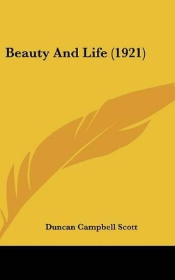 Book cover for Beauty and Life (1921)