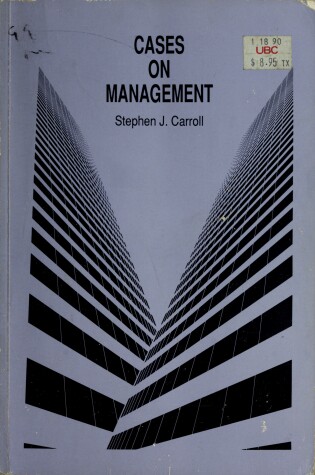 Cover of Cases on Management