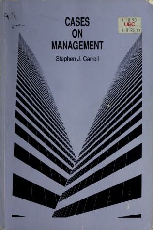 Book cover for Cases on Management