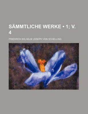 Book cover for Sammtliche Werke (1; V. 4)