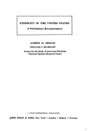 Cover of Ethnicity in the United States