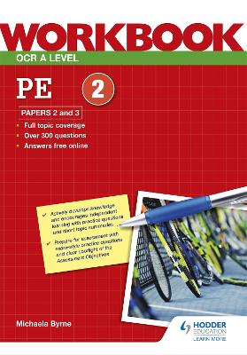 Book cover for OCR A Level PE Workbook: Paper 2 and 3