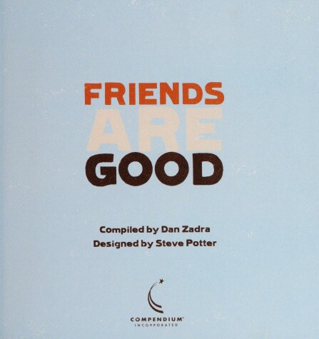 Book cover for Friends Are Good
