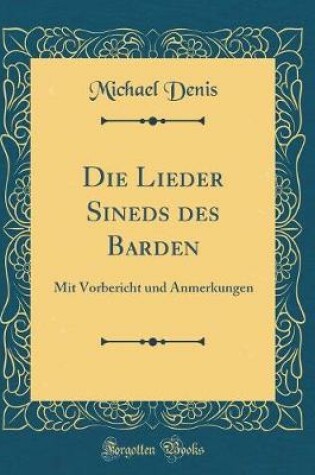 Cover of Die Lieder Sineds Des Barden