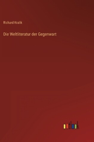 Cover of Die Weltliteratur der Gegenwart