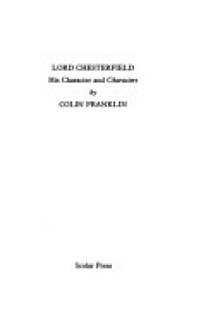 Cover of Lord Chesterfield