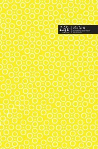 Cover of Ringed Dots Pattern Composition Notebook, Dotted Lines, Wide Ruled Medium Size 6 x 9 Inch (A5), 144 Sheets Yellow Cover