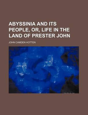 Book cover for Abyssinia and Its People, Or, Life in the Land of Prester John