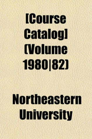 Cover of [Course Catalog] (Volume 1980-82)