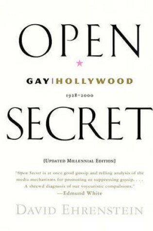 Cover of Open Secret: Gay Hollywood, 1928-2000