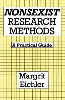 Book cover for Nonsexist Research Methods