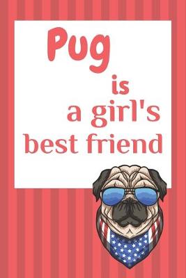 Book cover for Pug is a girl's best friend