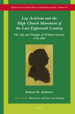 Cover of Lay Activism and the High Church Movement of the Late Eighteenth Century