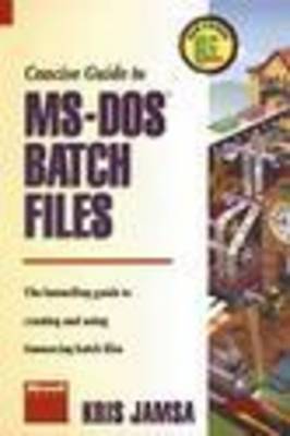 Book cover for Concise Guide to MS-DOS 6.2 Batch Files