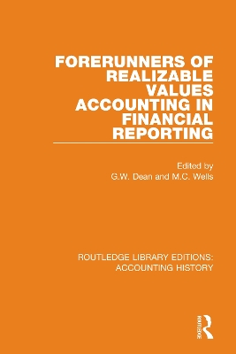 Cover of Forerunners of Realizable Values Accounting in Financial Reporting