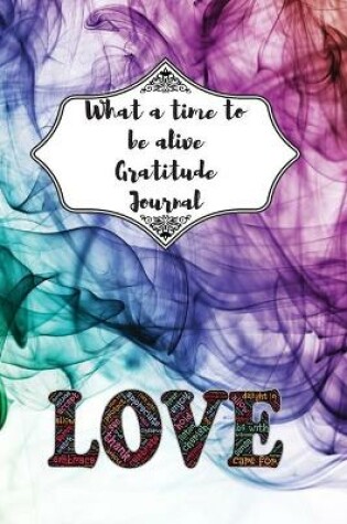 Cover of What a time to be alive gratitude journal