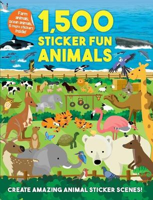 Book cover for 1,500 Sticker Fun Animals