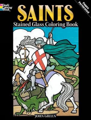 Book cover for Saints Stained Glass Coloring Book
