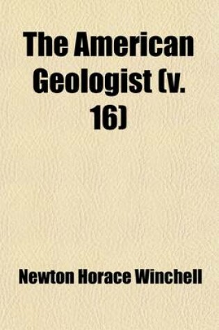 Cover of The American Geologist (Volume 16)