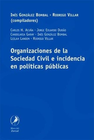 Book cover for Organizaciones de La Sociedad Civil E Incidencia En Politicas Publicas