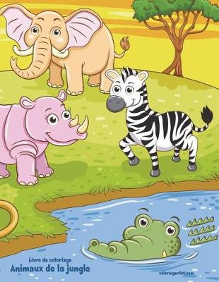 Cover of Livre de coloriage Animaux de la jungle 2