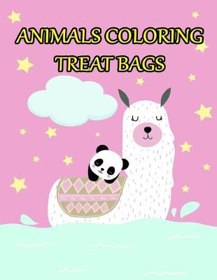 Book cover for Animals coloring treat bags