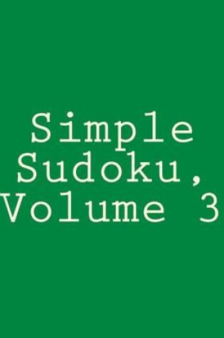 Cover of Simple Sudoku, Volume 3