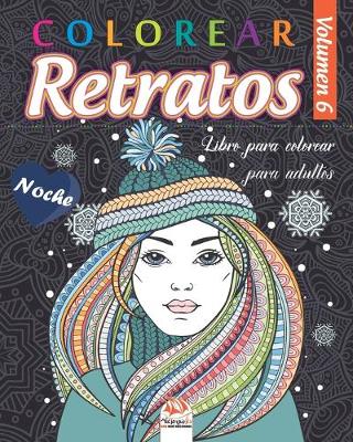 Cover of Colorear Retratos 6 - Noche